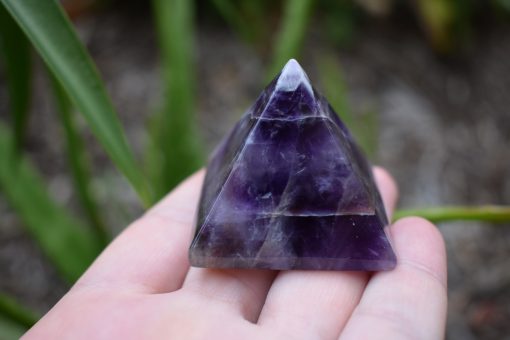 Chevron Amethyst Pyramid