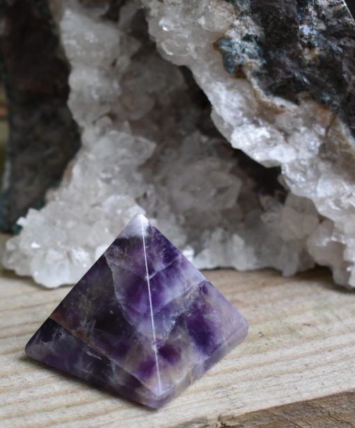 Chevron Amethyst Pyramid - Image 3