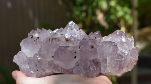 Amethyst Cluster with Cacoxenite - Image 4
