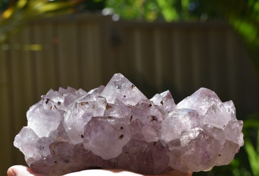 Amethyst Cluster with Cacoxenite - Image 2