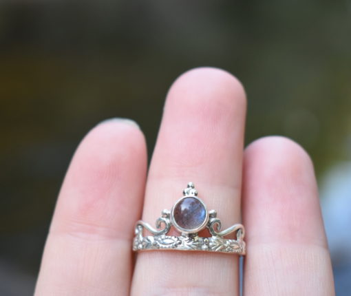 Labradorite Crown Ring - Image 3